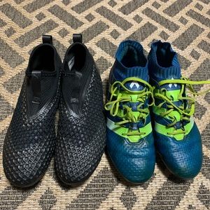 Adidas Ace 16.1 Primeknit SG & Puma Future Netfit 2.2 FG/AG - Both Size 9 US